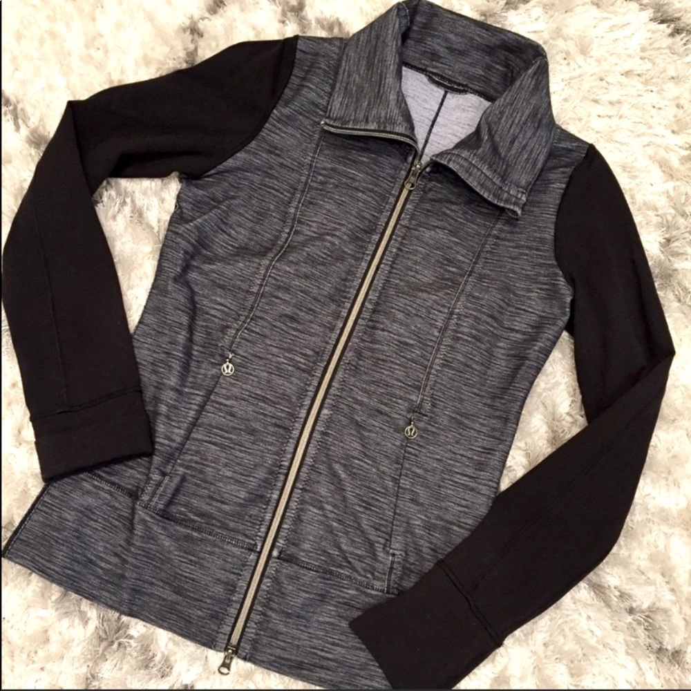 Lululemon Contour Jacket Black Heathered Denim